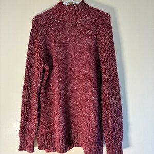 Prana Purple Long Sleeve Turtleneck Sweater M